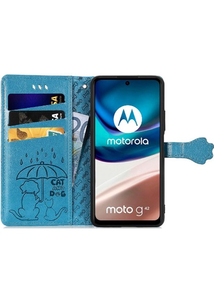 Moto G42 Kısa Kayış Darbeye Deri Kılıf Kapak Kapak Karikatür (Yurt Dışından) indirimleri