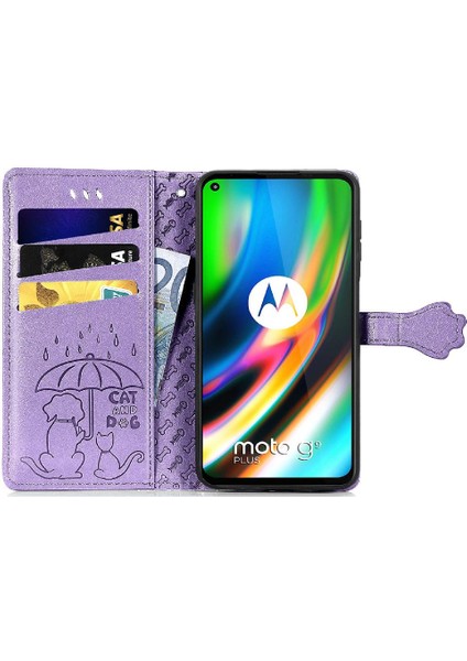 Moto G9 Artı Kısa Kayış Kapak Kapak Karikatür Hayvanlar Deri Kılıf (Yurt Dışından) fırsatları