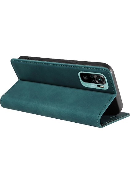 Xiaomi Redmi Not 10S Için Kılıf Koruyucu Manyetik Folio Cüzdan Pu Deri (Yurt Dışından)