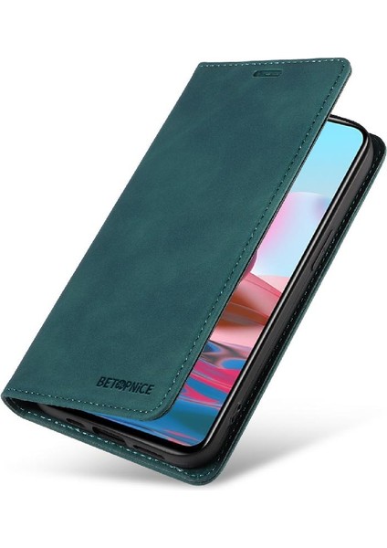 Xiaomi Redmi Not 10S Için Kılıf Koruyucu Manyetik Folio Cüzdan Pu Deri (Yurt Dışından)