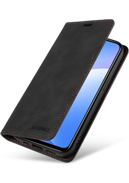 Xiaomi Redmi Not 9 Için Kılıf Pu Deri Folio Cüzdan Koruyucu Manyetik (Yurt Dışından)