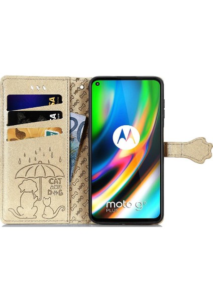 Moto G9 Artı Kısa Kayış Kapak Kapak Karikatür Hayvanlar Deri Kılıf (Yurt Dışından) fırsatları