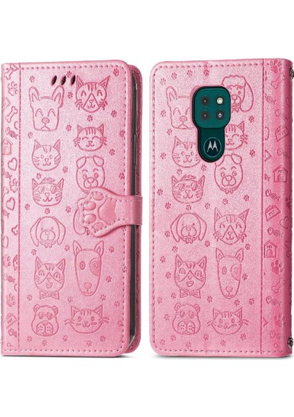 Moto G9 Oynamak Için Kılıf Kapak Kapak Kısa Kayış Karikatür Hayvanlar Darbeye (Yurt Dışından) fiyatları