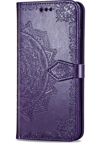 Oneplus 7 Pro Için Kılıf Zarif Desen Deri Kılıf Kapak Çevirin Basit (Yurt Dışından)