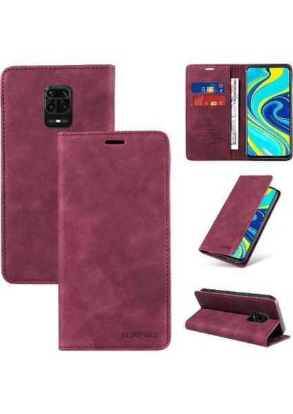 Xiaomi Redmi Not 9s Için Kılıf Folio Cüzdan Manyetik Koruyucu Pu Deri (Yurt Dışından)