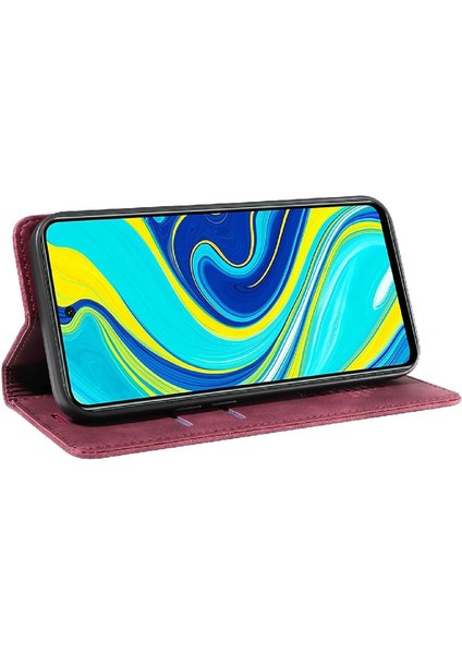 Xiaomi Redmi Not 9s Için Kılıf Folio Cüzdan Manyetik Koruyucu Pu Deri (Yurt Dışından)