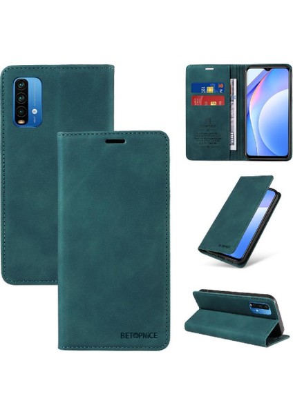 Xiaomi Redmi Not 9 Için Kılıf Pu Deri Folio Cüzdan Koruyucu Manyetik (Yurt Dışından)