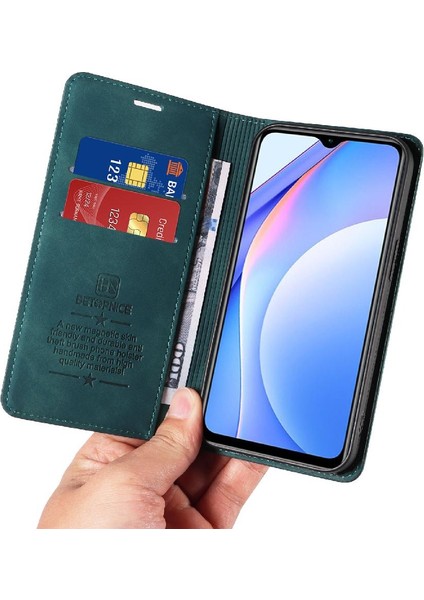 Xiaomi Redmi Not 9 Için Kılıf Pu Deri Folio Cüzdan Koruyucu Manyetik (Yurt Dışından)