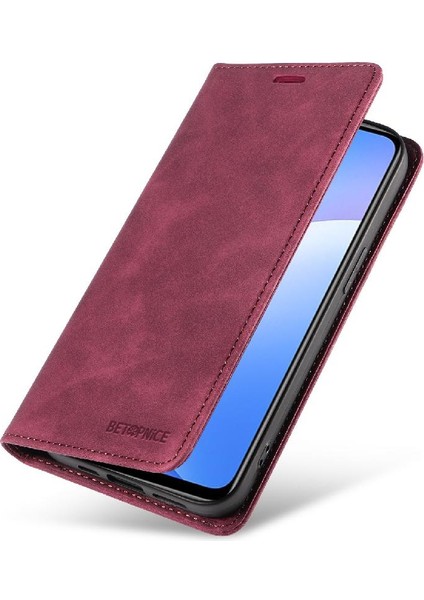 Xiaomi Redmi Not 9 Için Kılıf Pu Deri Folio Cüzdan Koruyucu Manyetik (Yurt Dışından)