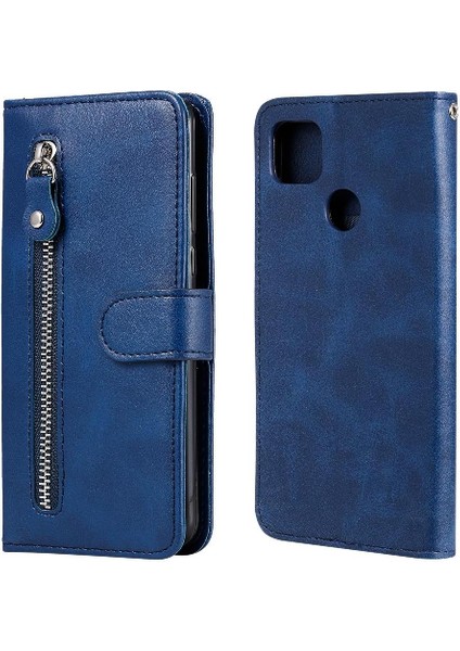 Xiaomi Redmi 9c Koruyucu Kapak Fermuar Deri Kart Yuvası Tutucular (Yurt Dışından)