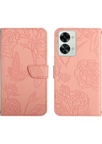 Oneplus Nord 2t 5g Için Kılıf Pu Deri Kapak Çevirin Darbeye Deri Kılıf (Yurt Dışından)