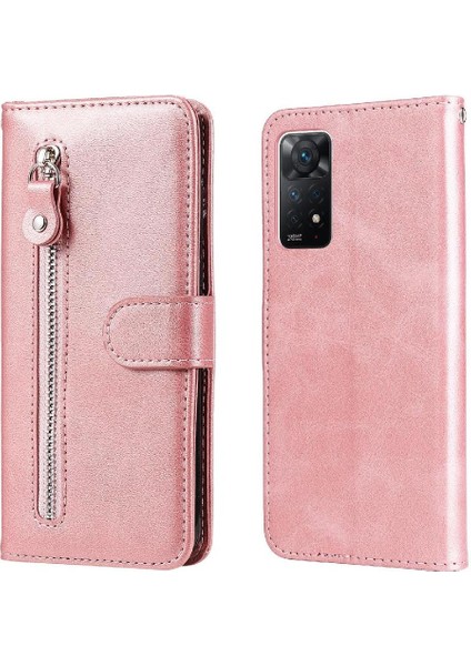 Xiaomi Redmi Not 11 Pro Deri Fermuar Koruyucu Kapak Kartı (Yurt Dışından)
