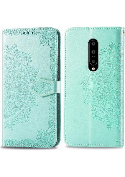 Oneplus 7 Pro Için Kılıf Zarif Desen Deri Kılıf Kapak Çevirin Basit (Yurt Dışından)
