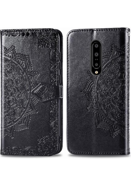 Oneplus 7 Pro Için Kılıf Zarif Desen Deri Kılıf Kapak Çevirin Basit (Yurt Dışından)