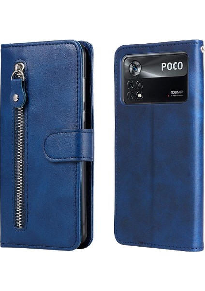 Xiaomi Poco X4 Pro 5g Deri Kart Yuvası Tutucular Fermuar Kapak (Yurt Dışından)