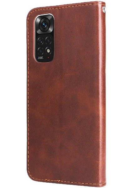 Xiaomi Redmi Not 11S Için Kılıf Deri Koruyucu Kapak Kart Yuvası Tutucular (Yurt Dışından)