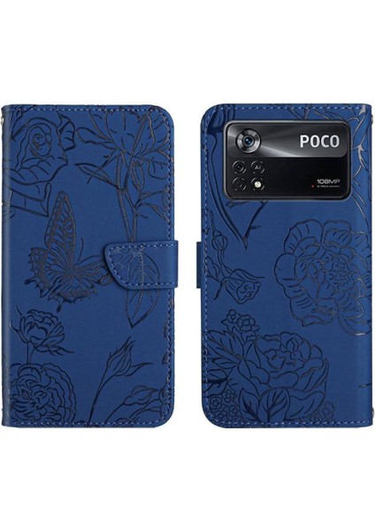 Xiaomi Poco X4 Pro 5g Için Kılıf ile Bilek Kayışı Pu Deri Kapak Çevirin ve (Yurt Dışından)