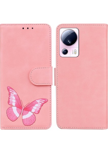 Xiaomi 13 Lite Flip Folio Kapak Cüzdan Kart Yuvaları Renk Baskılı (Yurt Dışından)