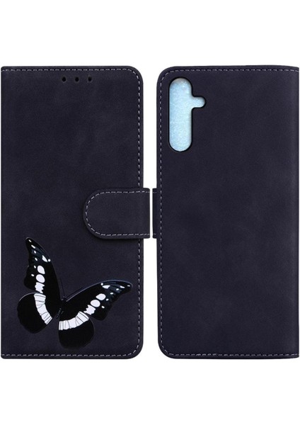 Samsung Galaxy A25 5g Flip Folio Kapak Renk Baskılı Kelebek (Yurt Dışından)