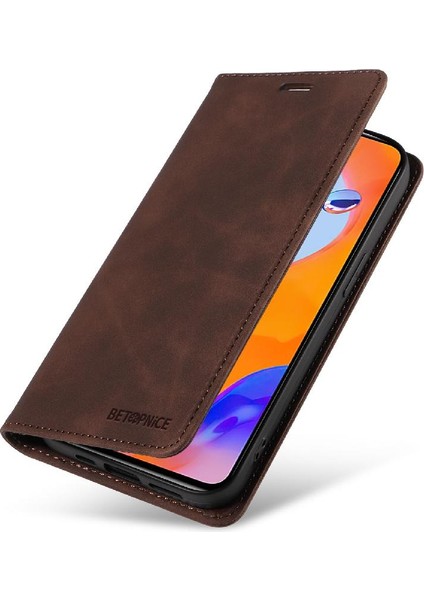 Xiaomi Redmi Için Not 11 4g Pu Deri Koruyucu Folio Cüzdan (Yurt Dışından)