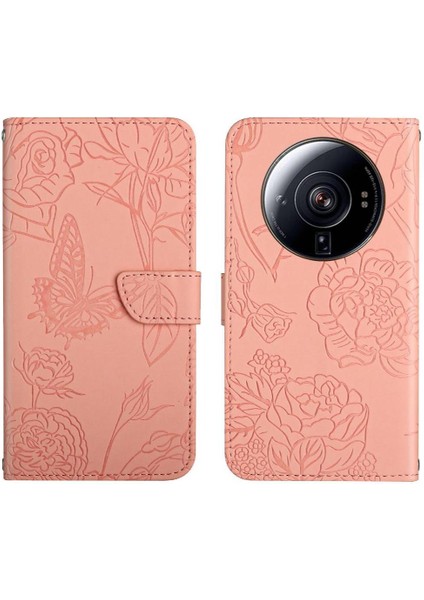 Xiaomi 12S Ultra Darbeye Deri Kılıf Pu Deri Kapak Çevirin (Yurt Dışından)