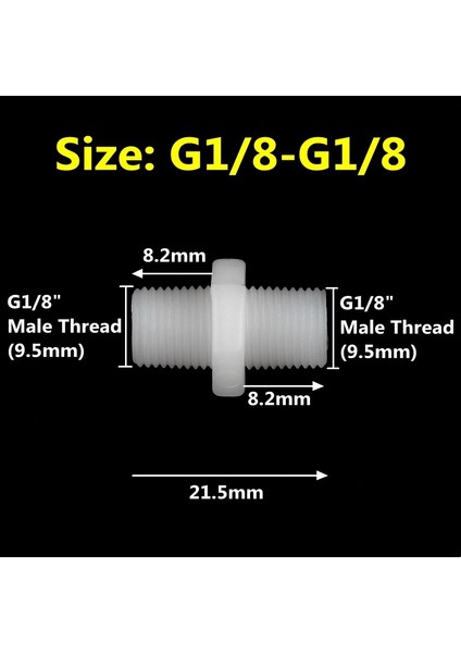 G1I8-G1I8 Inç Stili 10 Parça -" Erkek Dişli Eşit Çaplı Redüktör Ortak Burç Ortak Bahçe Sulama Ek Parçaları Su Borusu Konnektör Onarım Aracı (Yurt Dışından)