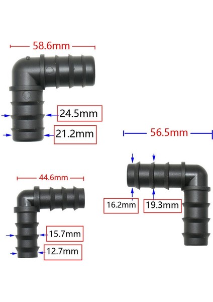 20MM x 50 Adet Stil E Boru Te Dirsek Onarım Uç Fiş Konnektörleri Bahçe Suyu Damla Sulama Su Borusu Konnektörü (Yurt Dışından) fırsatları