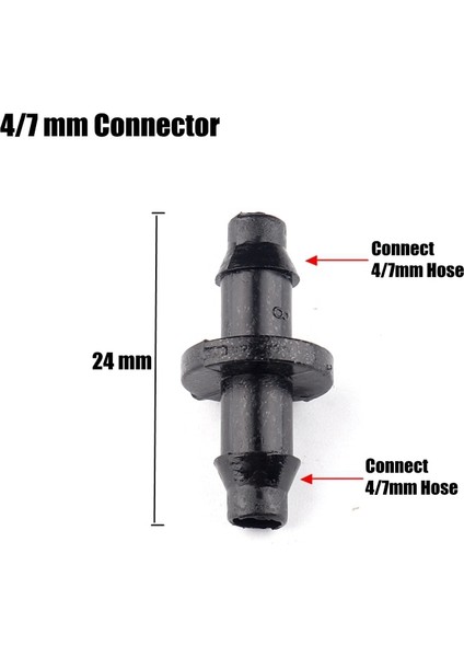 4L7MM Bağlayıcı Stili Çeşitleri Bahçe Hortumu Konnektörleri Mikro Damla Sulama Sistemi Yumuşak Boru Hortum Bağlantıları Tee Bölücüler Fiş Su Konnektörü (Yurt Dışından)