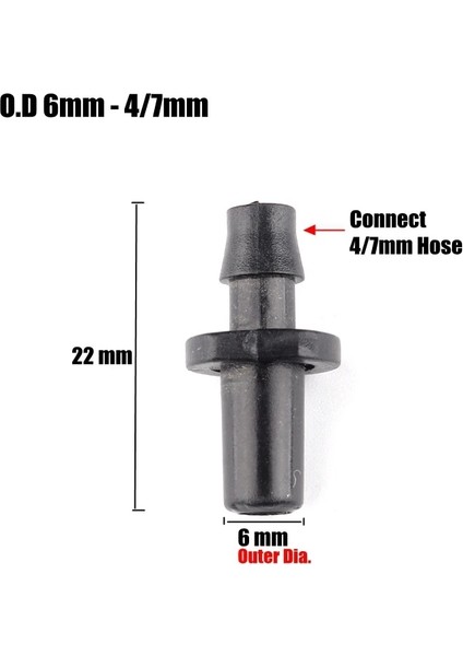 4L7MM Bağlayıcı Stili Çeşitleri Bahçe Hortumu Konnektörleri Mikro Damla Sulama Sistemi Yumuşak Boru Hortum Bağlantıları Tee Bölücüler Fiş Su Konnektörü (Yurt Dışından)