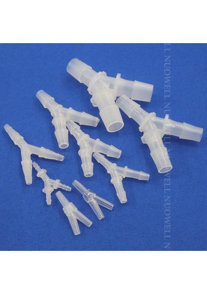 3,8 mm Pagoda Stili 100 Adet 200~ Y-Tipi Tee Connectorlaste Sppliters Akvaryum Balık Tankı Hava Pompası Hortum Distribütör Konnektörü (Yurt Dışından)
