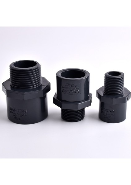 1ı2 Inç Ila 20 mm Arası Stil 5 Adet "~ 2" Erkek Konu Pvc Boru Koyu Gri Düz Konnektör Akvaryum Su Deposu Borusu Hızlı Eşit Ortak Bahçe Sulama Armatürleri (Yurt Dışından) modelleri