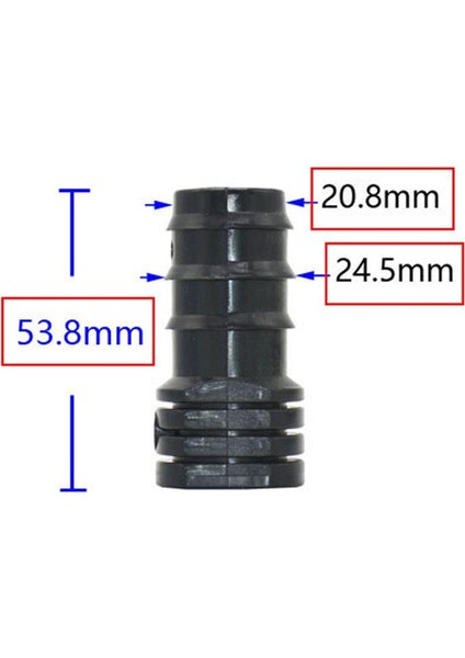 25MM x 50 Adet Stil E Boru Te Dirsek Onarım Uç Fiş Konnektörleri Bahçe Suyu Damla Sulama Su Borusu Konnektörü (Yurt Dışından)