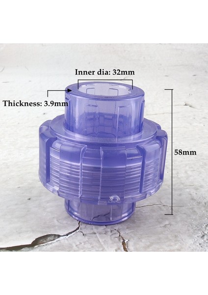 Iç Çap 32MM Stili 1 Bilgisayar ~ Yüksek Li Şeffaf Upvc Birliği Konnektörleri Bahçe Sulama Suyu Temini Akvaryum Balıkları Tankı Düz ​​fiş Eklemleri (Yurt Dışından)