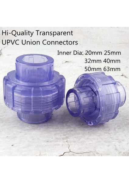 Iç Çap 32MM Stili 1 Bilgisayar ~ Yüksek Li Şeffaf Upvc Birliği Konnektörleri Bahçe Sulama Suyu Temini Akvaryum Balıkları Tankı Düz ​​fiş Eklemleri (Yurt Dışından) fiyatları