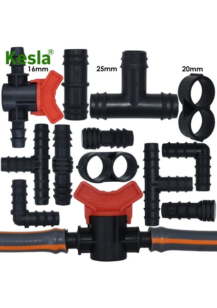 KSL01-147-4PCS Tarzı Kesla Bahçe Sulama Borusu Dikenli Konnektör Uydurma Tee Dirsek Kaplinler Bahçe Için Uç Fiş Mikro Damla Adaptörü (Yurt Dışından)