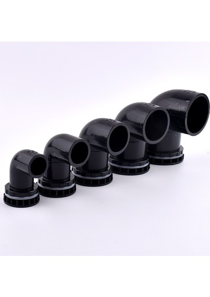 32 mm Rondela Stili 10 Parça 2 ~ Id 20 ~ 50MM Siyah Pvc Boru Akvaryum Butt Balık Tankı Drenaj Bağlantıları Ev Dıy Tüp 90 ° Dirsek Su Drenaj Konnektörleri (Yurt Dışından) fırsatları