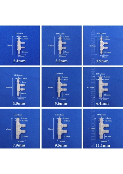 2.4mm Yan 4 Yollu Stil 20 Adet 5~.4~ Gıda Sınıfı Pp 4 Yollu 5 Yollu Hortum Ayırıcı Konnektör Akvaryum Balık Tankı Su Hava Hortumu Distribütörleri (Yurt Dışından) fiyatları