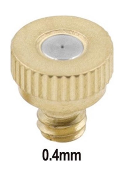 0,4 mm Stili Atomize Nozul Pirinç Alçak Basınçlı Püskürtme Tabanı Atomize Soğutma Nemlendirme Nozul Püskürtme Başlığı Sprinkler Garden Cocina (Yurt Dışından)