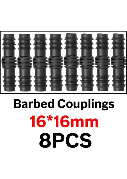 KSL01-141-8PCS Tarzı Kesla Bahçe Sulama Borusu Dikenli Konnektör Uydurma Tee Dirsek Kaplinler Bahçe Için Uç Fiş Mikro Damla Adaptörü (Yurt Dışından)