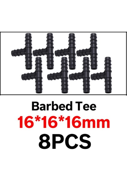 KSL01-141-8PCS Tarzı Kesla Bahçe Sulama Borusu Dikenli Konnektör Uydurma Tee Dirsek Kaplinler Bahçe Için Uç Fiş Mikro Damla Adaptörü (Yurt Dışından)