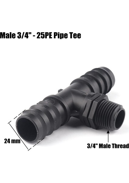 Erkek 3l4 16MM Tee Stilinde Okunan Tee Konnektörler Pe Sulama Borusu Konnektörü Mikro Sulama Sistemi Su Pagoda Konnektörleri (Yurt Dışından) fırsatları