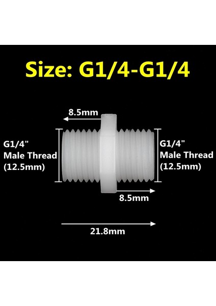 G1I4-G1I4 Inç Stili 20 Adet -" Erkek Dişli Eşit Çaplı Redüktör Ortak Burç Ortak Bahçe Sulama Ek Parçaları Su Borusu Konnektör Onarım Aracı (Yurt Dışından)