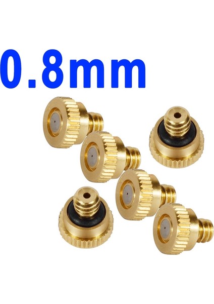 0,8 mm Stili Iplik Unc Pirinç Atomize Çim Sis Yağmurlama Sistemi Bahçecilik Püskürtme Memesi Buğulanma Sis Memesi Soğutma Nemlendirme Soğutma Memesi (Yurt Dışından)