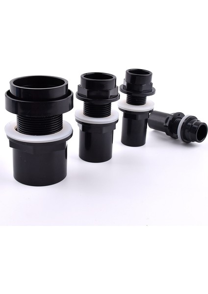 20 mm Rondela Stili 20 Adet Id 20 ~ 50MM Siyah Pvc Boru Akvaryum Kalınlaşmak Balık Tankı Konnektörü Su Deposu Giriş Çıkışı Ortak Drenaj Upvc Boru Adaptörü Parçaları (Yurt Dışından) indirimleri