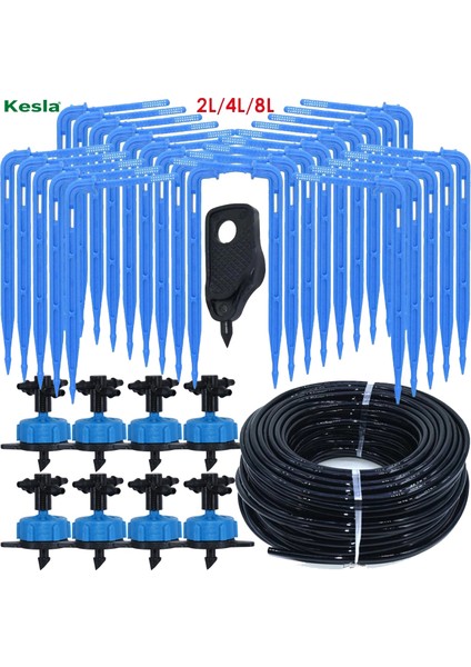 KSL01-KIT029-4L-4WAY Stili Sera Damla Sulama 4 Yollu Damla Ok Pot Bahçe Çim 10SETSET Için 2 Yollu Verici Sulama Sulama Sistemi (Yurt Dışından) fiyatları