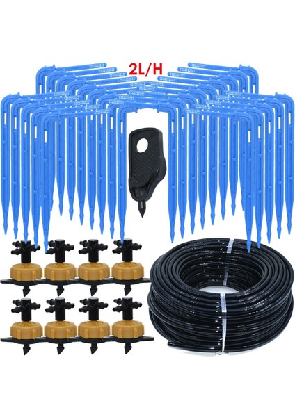 KSL01-KIT029-4L-4WAY Stili Sera Damla Sulama 4 Yollu Damla Ok Pot Bahçe Çim 10SETSET Için 2 Yollu Verici Sulama Sulama Sistemi (Yurt Dışından) fırsatları