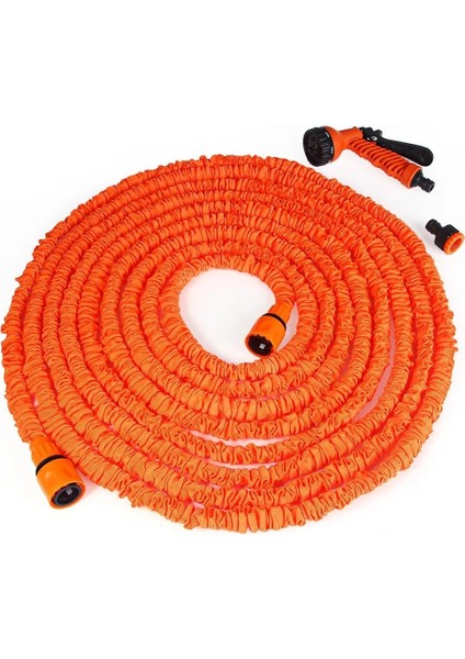Turuncu Tarzı 75FT-22.5M Uzatılmış Genişletilebilir Bahçe Su Tabancası Hortumu Ft Sihirli Pvc Makara Borusu Witraying Modu Bahçe Çiftliği Sulama Için Su Tabancası Araba Yıkama (Yurt Dışından) modelleri