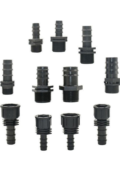 1ı2 Ila 16MM Stili Hortum Dikenli Konnektörlere Iplik "pe Tüp Su Hortumu Konnektörü 4 Adet (Yurt Dışından) fırsatları