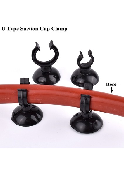 Iç Çap 5mm Stili 5 Adet 5~~18MM Pvc Boru Vantuz Kelepçesi Akvaryum Balık Tankı Havayolu Tüpü U-Tipi Tutucular Oksijen Pompası Boru Hortumu Sabitleme Enayiler (Yurt Dışından)