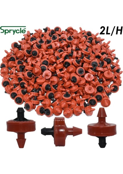 SPL11-106-25PCS Stili Sprycle L 4l 8l Basınç Dengeleyici Yayıcı Damlatıcı Kendi Kendini Temizleyen Damla Sulama Suyu Regülatörü E Hortum Delgeç (Yurt Dışından)